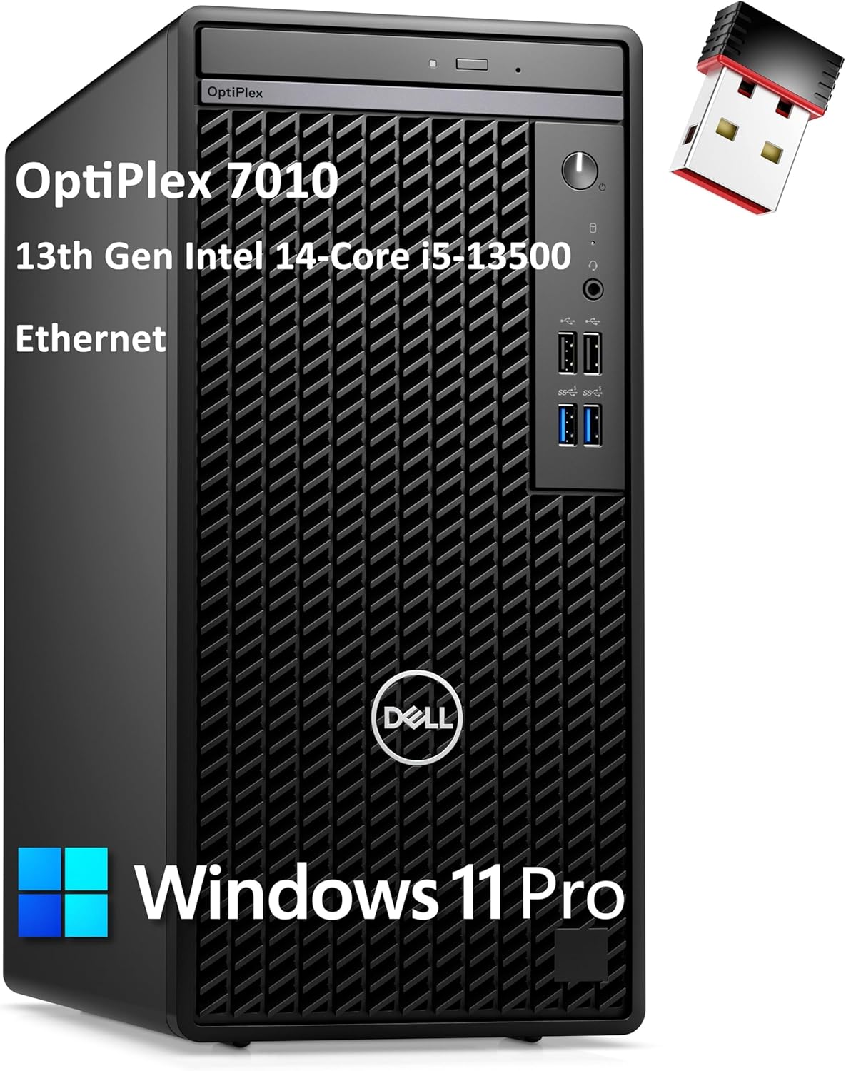 Dell 7010 i5-13500 Tower Desktop 64GB 2TB SSD Win 11