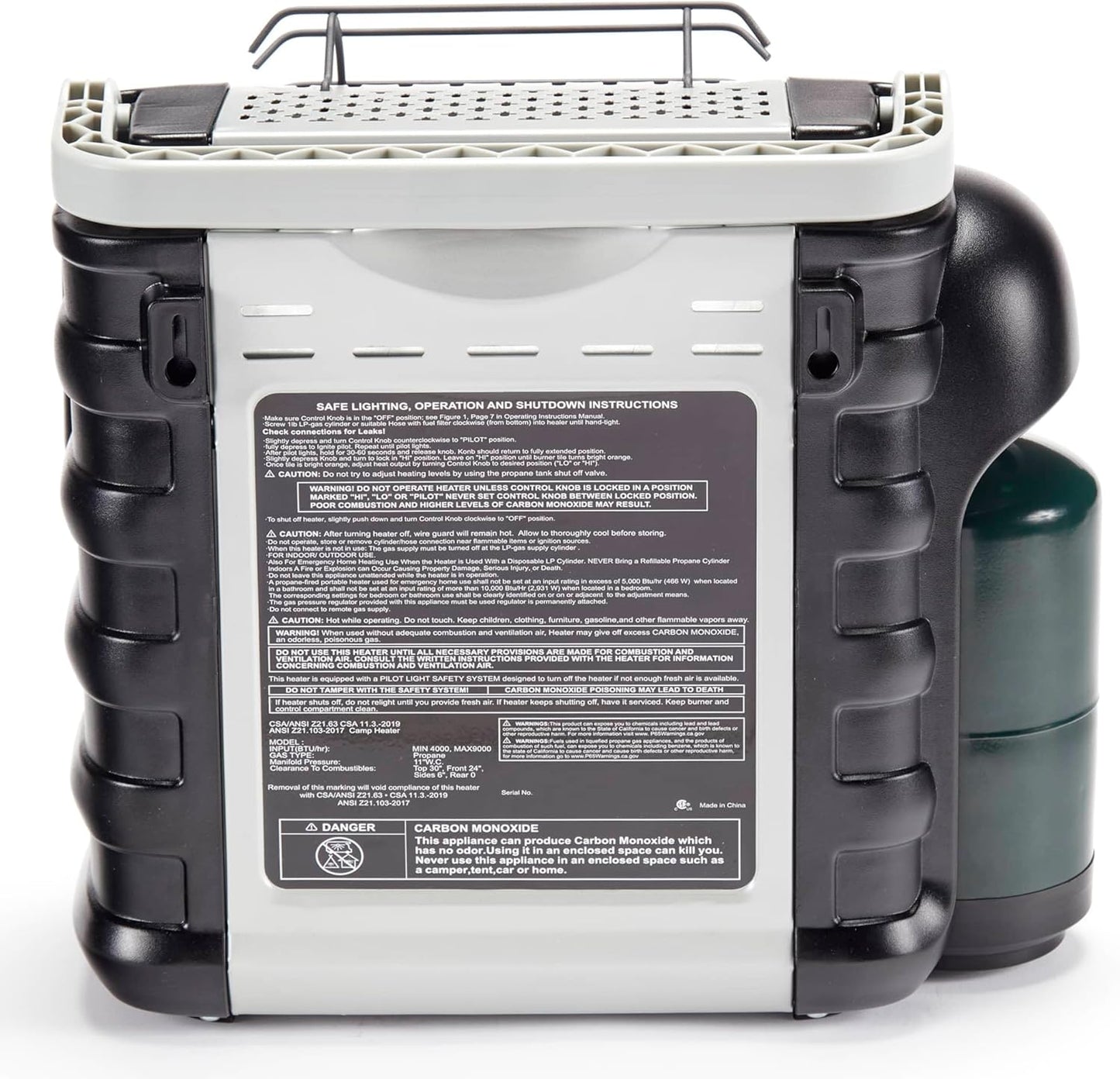 Avenger FBDPI9 Portable Propane Gas Outdoor Heater 9000 BTU