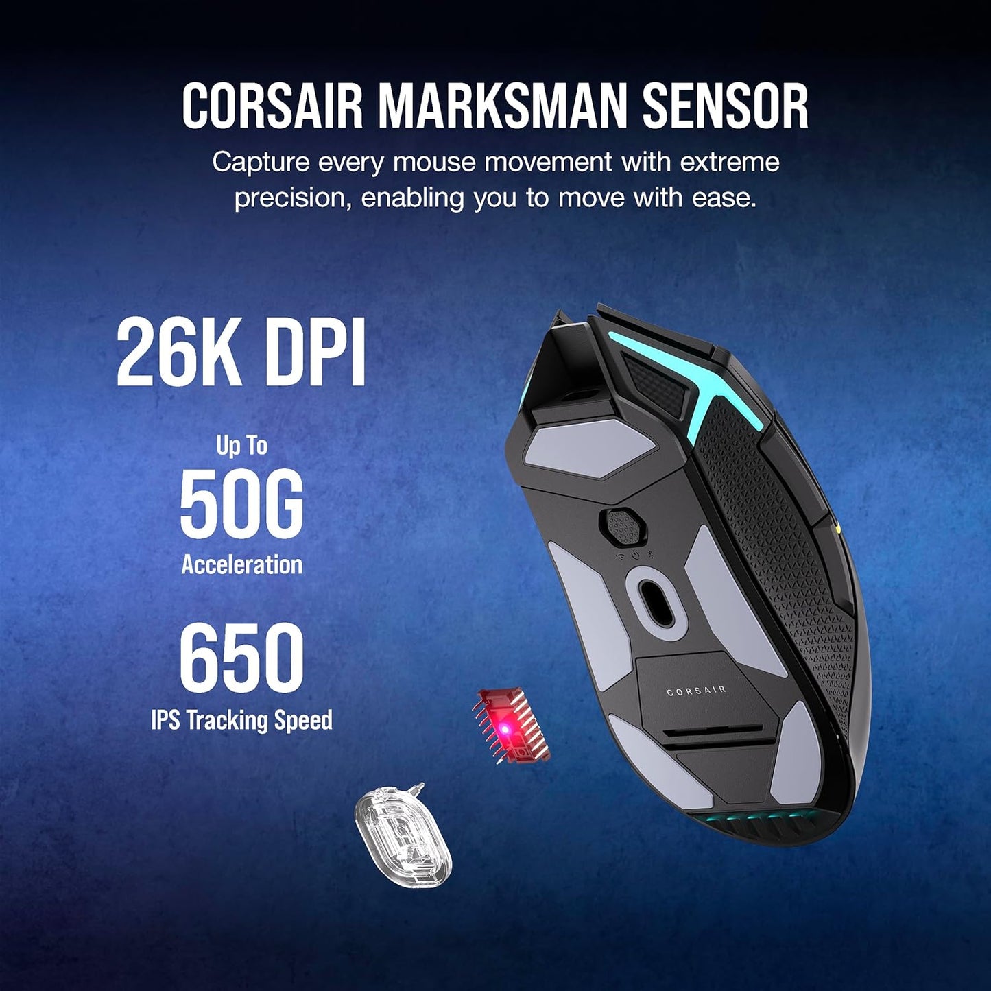 Corsair NIGHTSABRE RGB Wireless Gaming Mouse