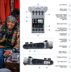 Zoom P4 K12 PodTrak Portable Podcast Recorder Bundle