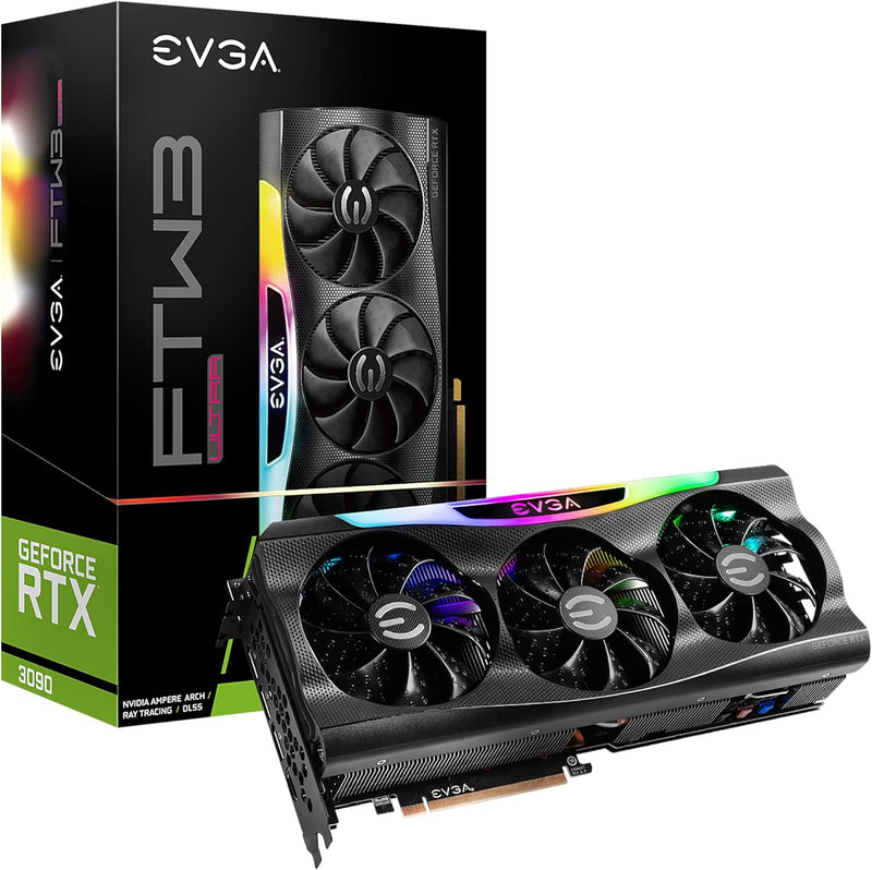 EVGA 24G-P5-3987-KR GeForce RTX 3090 FTW3 Ultra Gaming Graphics Card — main product image