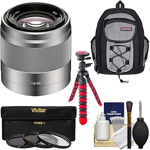 Sony K-83620-09 Alpha E-Mount 50mm f/1.8 Lens Kit