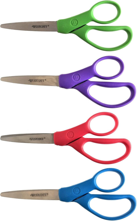 Westcott WST-001 Titanium Scissors - 7-Inch, 4-Pack