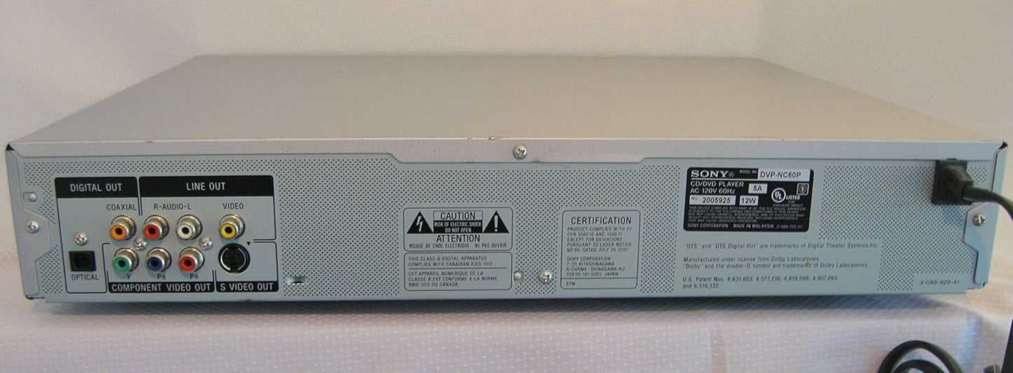 Sony DVP-NC60P 5-Disc DVD Carousel Player