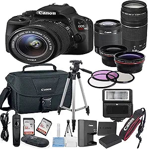 Canon AV-CANSL175300-123 EOS Rebel SL1 DSLR Lens Bundle — main product image
