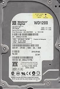 Western Digital WD1200JD-75FYB0 120GB SATA Hard Drive