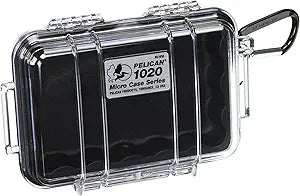 Pelican 1020 Black/Clear Waterproof Micro Case — main product image