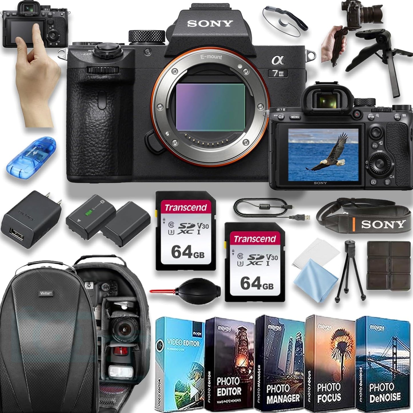 Sony a7 III 4K Mirrorless Camera Kit Renewed