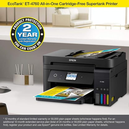 Epson ET-4760 EcoTank Wireless All-in-One Printer