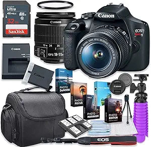 Canon EOS Rebel T7 DSLR Camera 18-55mm Lens Renewed