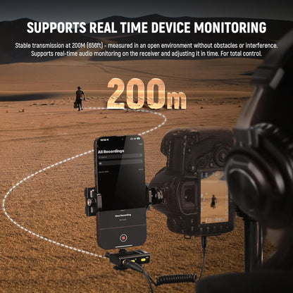 Neewer 21000052 CM28 Wireless Lavalier Microphone with Charging Case