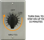 GE 15303 In-Wall 15-Minute Countdown Timer Switch