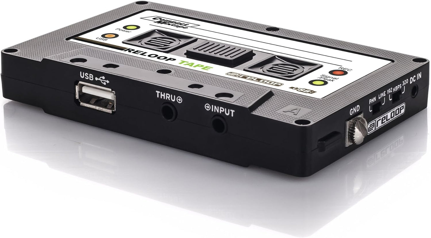 Reloop AMS-TAPE USB Tape Recorder Retro Cassette Look