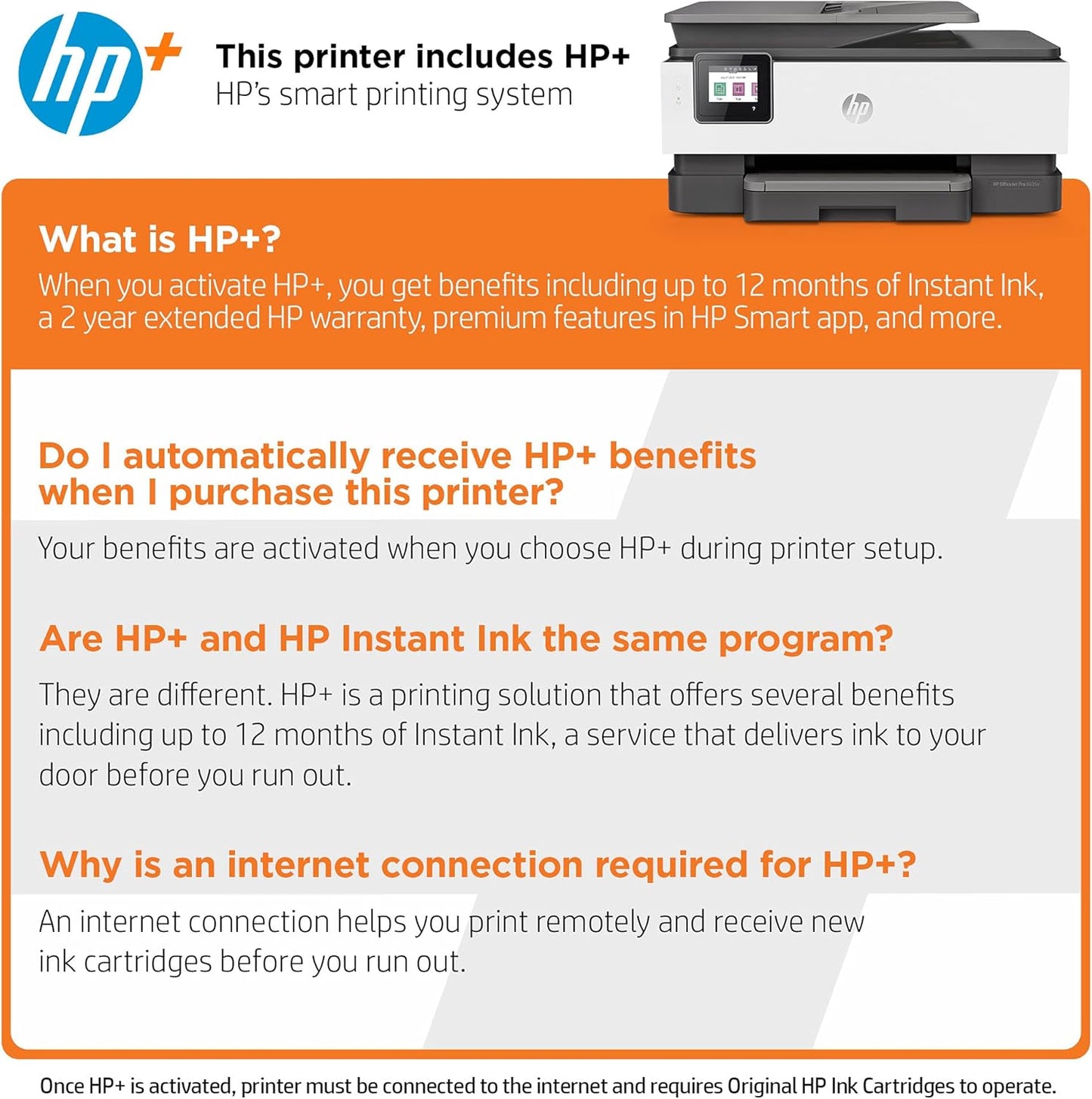 HP OfficeJet Pro 8035e Basalt Wireless All-in-One Printer