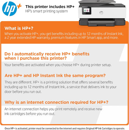 HP OfficeJet Pro 8035e Basalt Wireless All-in-One Printer
