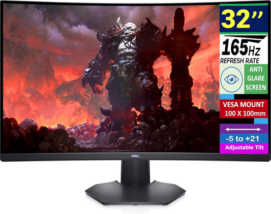 Dell Dell 32" QHD VA 165Hz Gaming Monitor 1ms