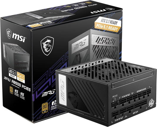 MSI MPGA850GPCIE5 850W 80+ Gold PCIe 5.1 PSU