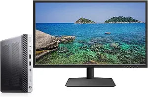 HP Elitedesk 800 G4 Mini i5 Desktop with 24