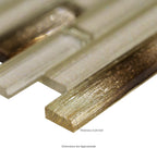 MSI AMZ-MD-00301 Champagne Glass Mosaic Tile Sample