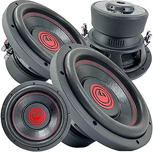 Gravity 2X 10-Inch 1500W Car Audio Subwoofer DVC 4-Ohm Pair