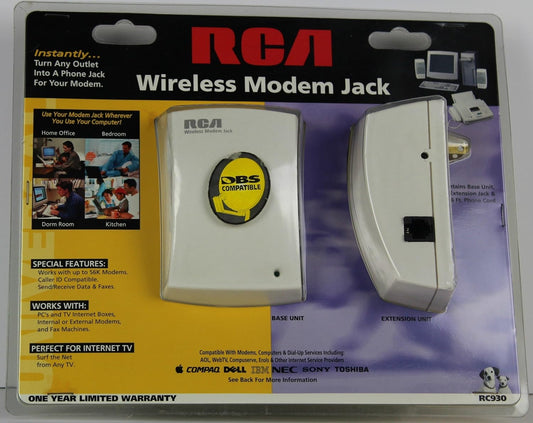 RCA RC930 Wireless Modem Jack Caller ID Compatible