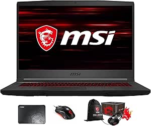 MSI GF65213-3820-218094 Gaming Laptop i5 RTX 3060 Loot Box Bundle