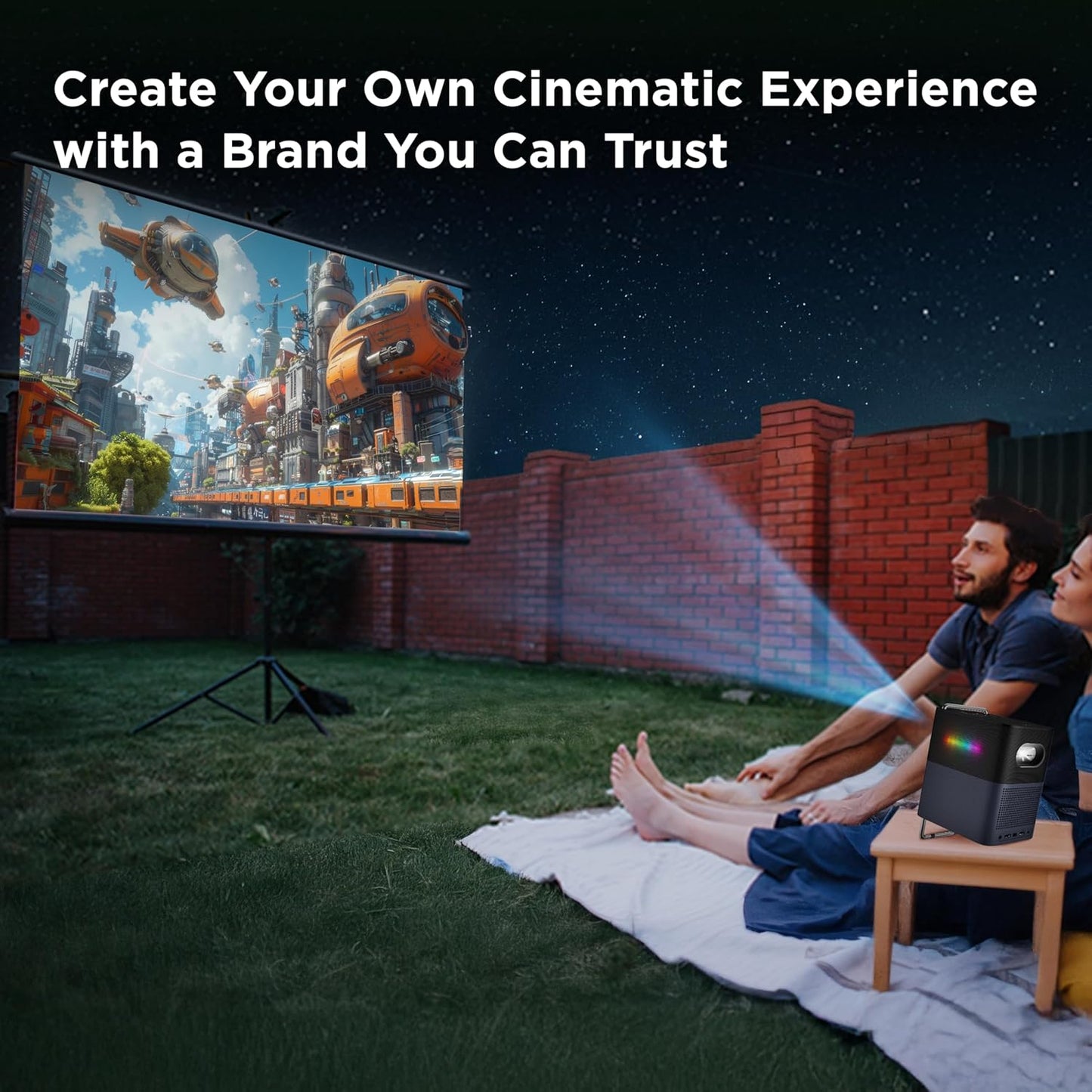 TCL P3801S-3ALCUS11 A1 GTV Portable Netflix Projector