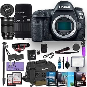 Canon EOS 5D Mark IV DSLR Camera 24-105mm Lens Bundle