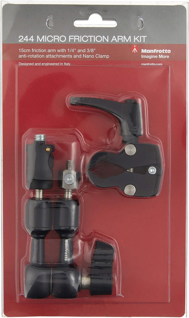 Manfrotto 244MICROKIT Micro Friction Arm with Nano Clamp — main product image
