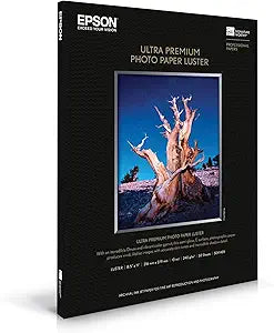 Epson S041405 Ultra Premium Photo Paper Luster - 8.5x11", 50 Sheets