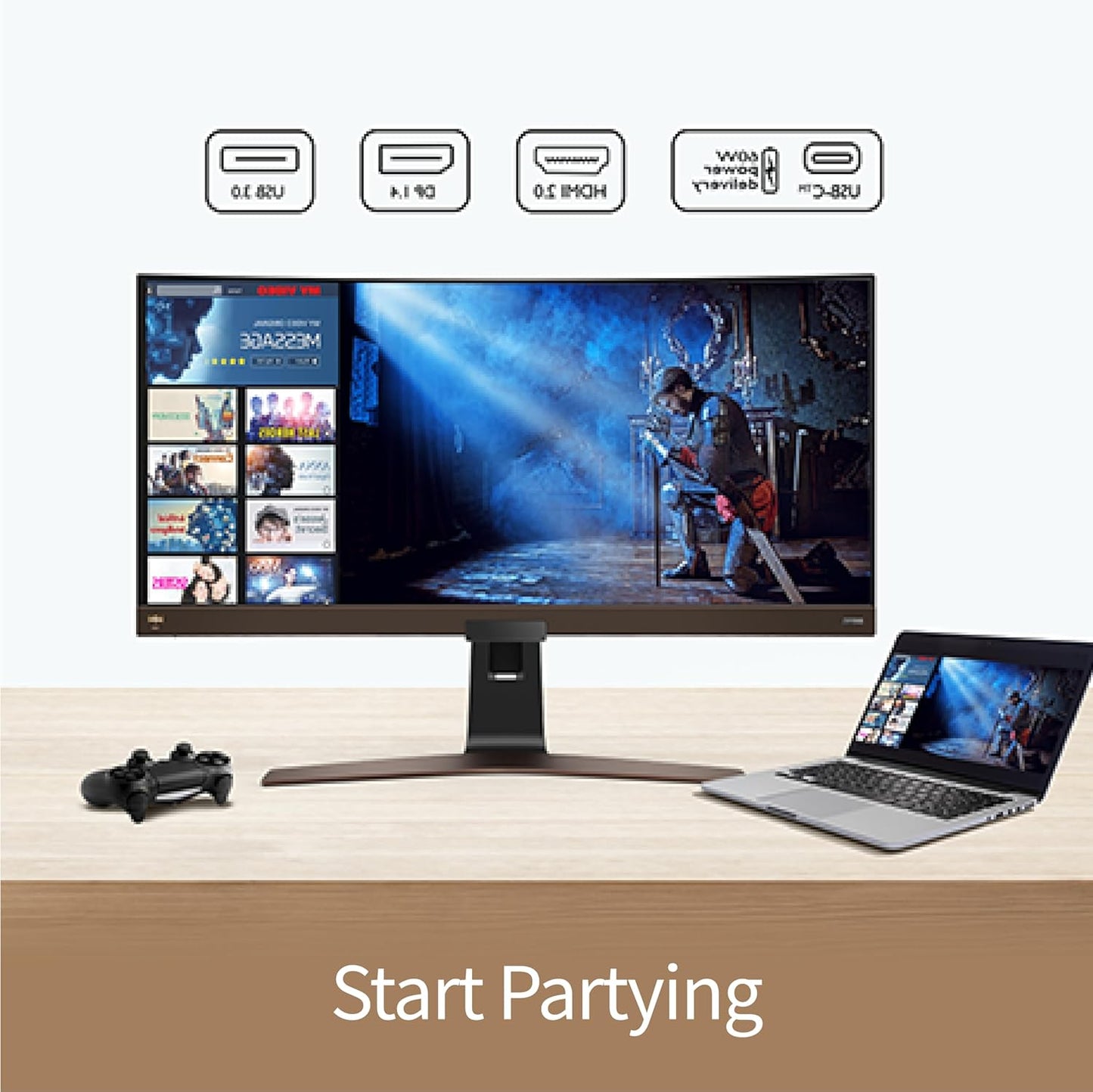 BenQ EW3880R 38" Curved Ultrawide Monitor WQHD HDRi