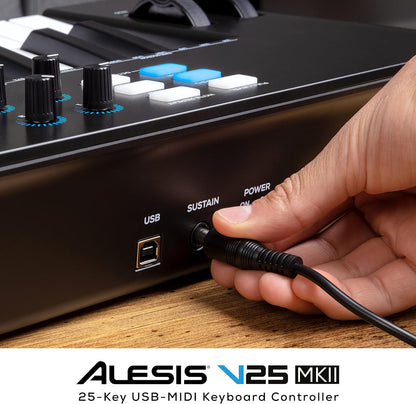 Alesis V25 MKII USB MIDI Keyboard Controller - 25 Keys, Software