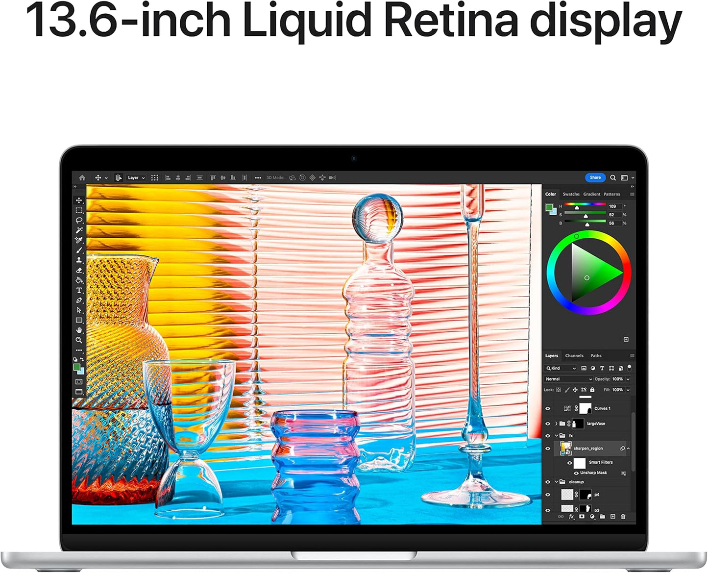 Apple MLY03LL/A 2022 MacBook Air: M2, 8GB, 512GB SSD, Silver