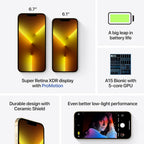Apple iPhone 13 Pro Max - 256GB, Gold, T-Mobile (Renewed)