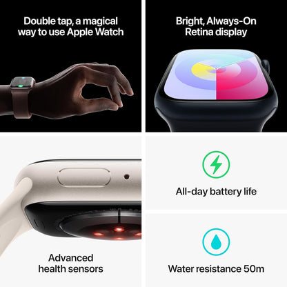 Apple MRHN3LW/A Watch Series 9, GPS + Cellular, 41mm