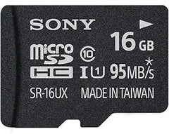 Sony SR16UXA/TQ 16GB Micro SDHC High Speed Card