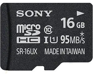 Sony SR16UXA/TQ 16GB High-Speed Micro SDHC Card