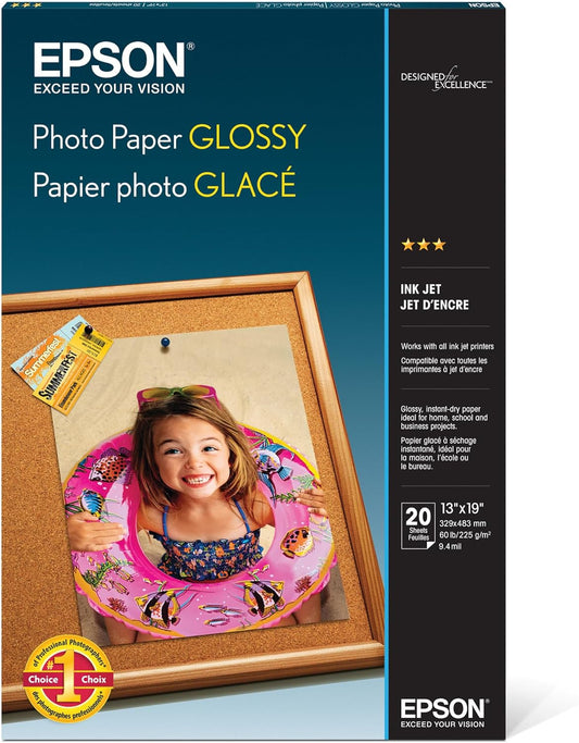 Epson S041143 Photo Paper Glossy 13 x 19 Inches