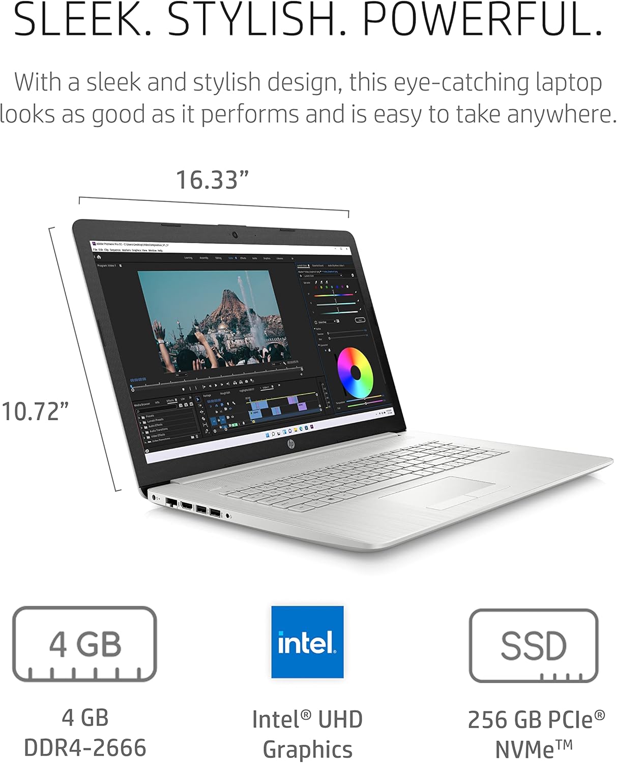 HP 68W07UA#ABA 17" HD+ Intel Core Laptop