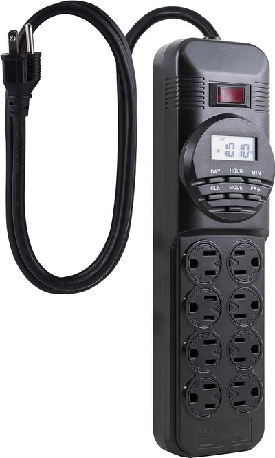 GE 15077 7-Day Programmable Power Strip Digital Timer