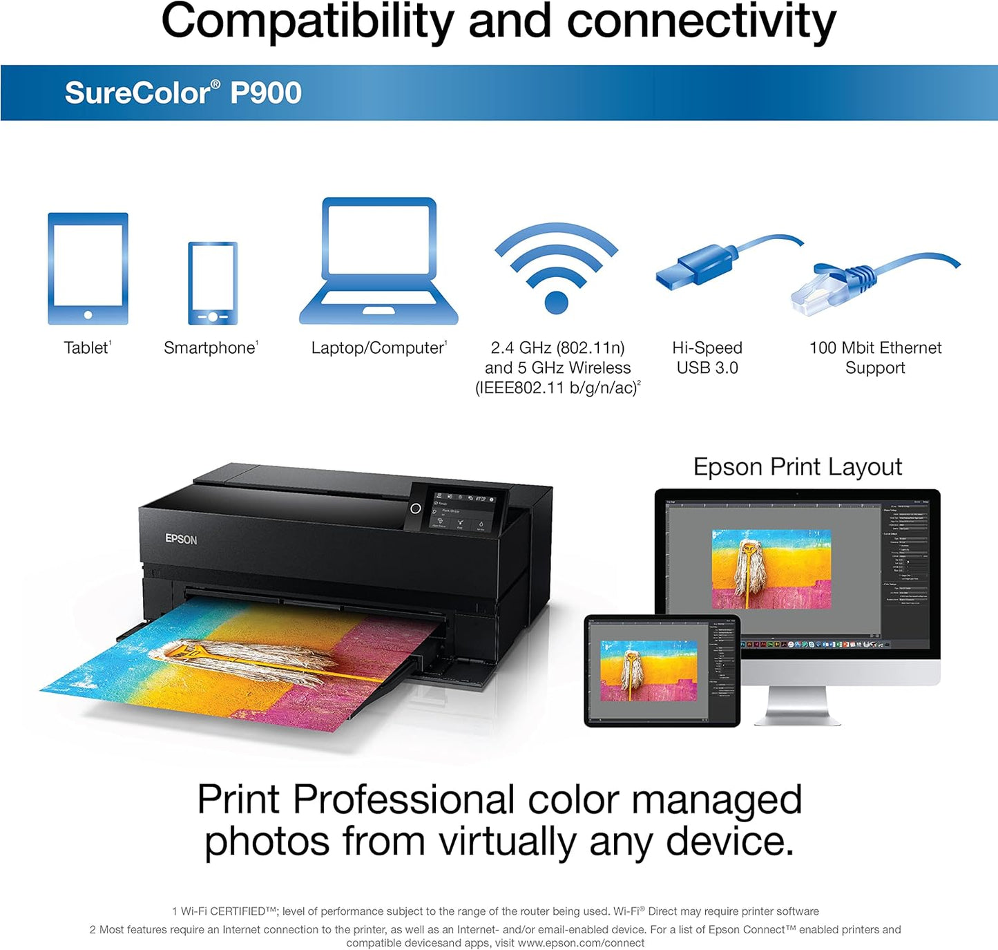 Epson C11CH37201-N SureColor P900 17-Inch Photo Printer