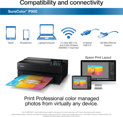 Epson C11CH37201-N SureColor P900 17-Inch Photo Printer