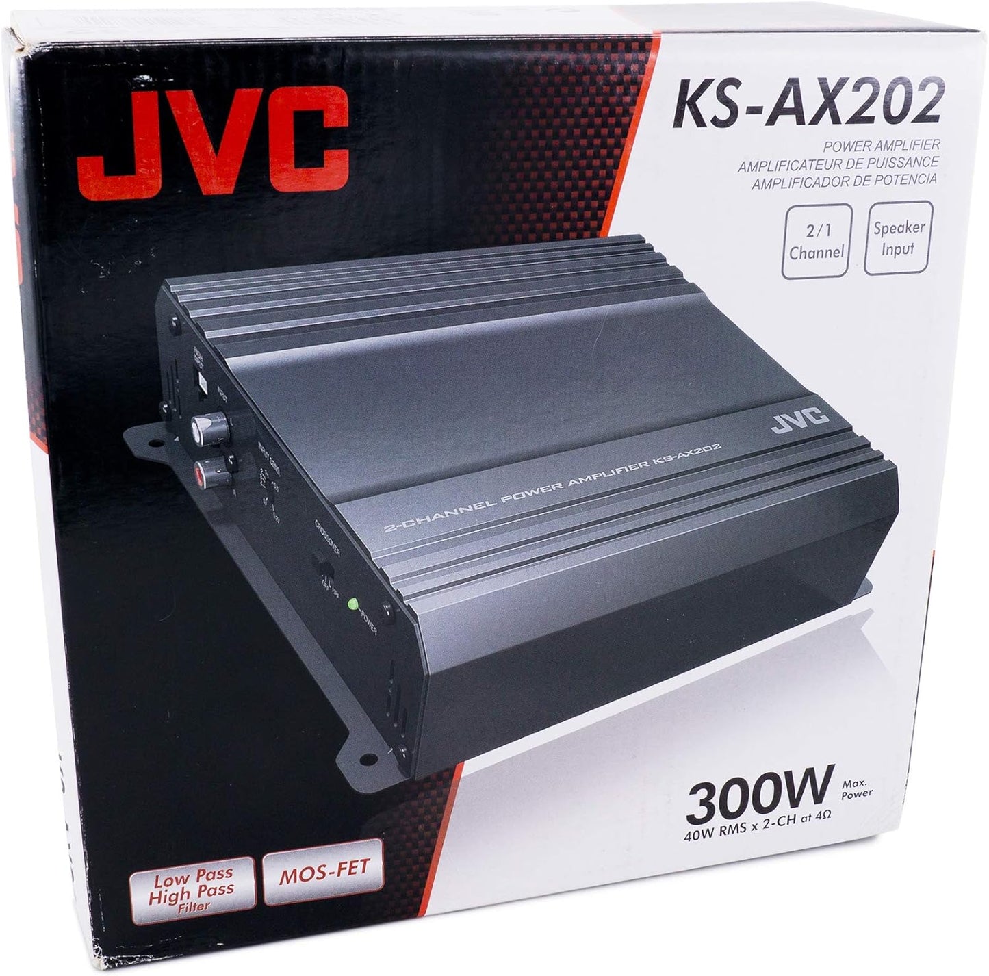 JVC KS-AX202 300W 2-Channel Class AB Amplifier