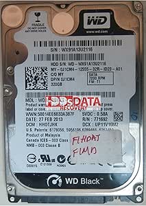 Western Digital WD3200BEKT-75PVMT1 320GB HDD (Parts)