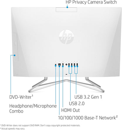HP 24-dd0010 24" All-in-One Desktop Athlon Silver 8GB 256GB SSD