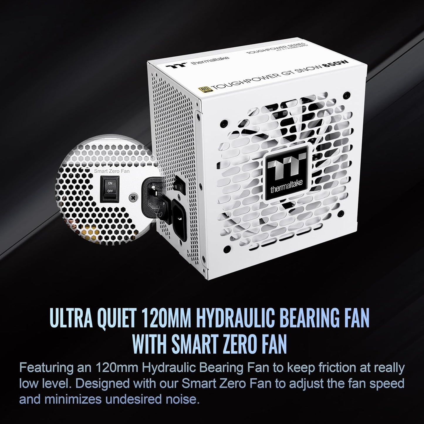 Thermaltake TPD-850AH2FXG-3 850W Snow White ATX 3.1 Power Supply