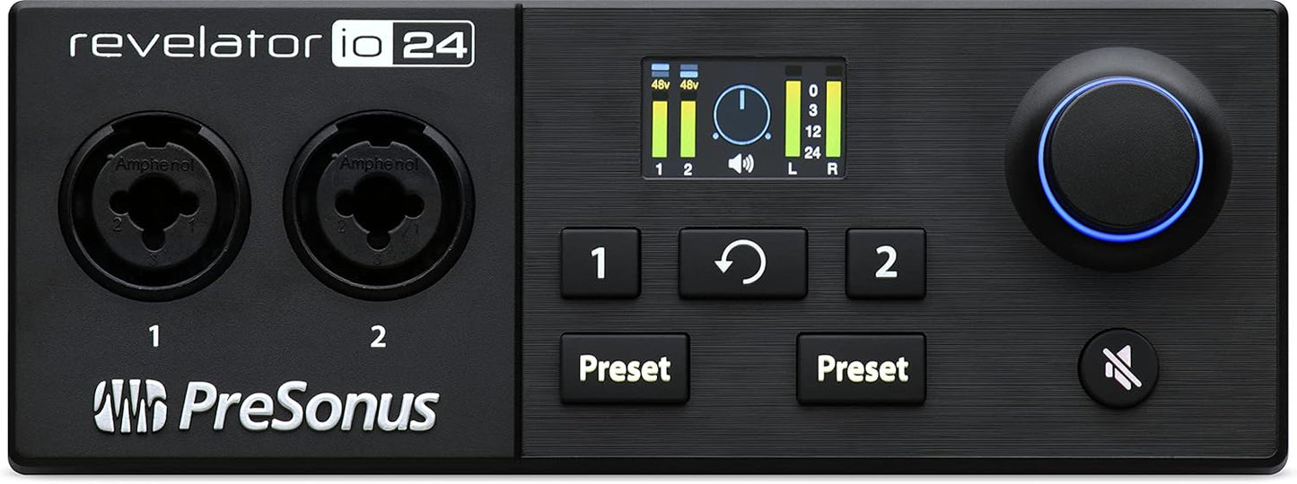 PreSonus Revelator io24 USB-C Audio Interface - Streaming, Podcasting