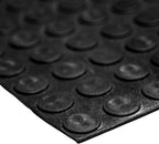 MSI AMZ-RFMROLL-0001 Black Rubber Floor Mat Roll, Coin Texture