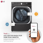 LG DLGX8901B 9.0 cu. ft. Mega Capacity Smart Gas Dryer