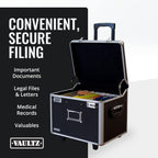 Vaultz VZ01270 Portable File Storage Box with Handle